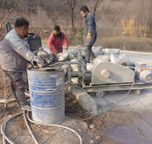 炎陵路面下沉注浆